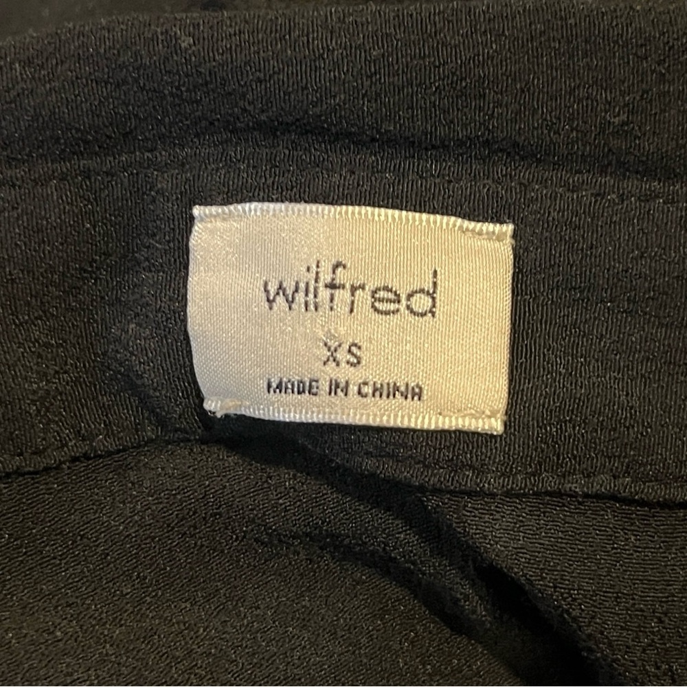 Wilfred Black Midi Shirt Dress with White Buttons - Picture 6 of 7